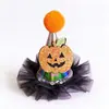 Faixa de Cabeça de Abóbora de Halloween para Mulheres, Adereço de Cabelo Engraçado para Festa, Adereços de Atmosfera para Fantasia de Cosplay, Decorações de Presilha de Cabelo
