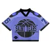 2026 Camiseta Deportiva Retro de Comercio Exterior Transfronteriza Personalizable Estilo Europeo y Americano Holgada Cuello en V Camiseta de Fan para Jóvenes Hombres y Mujeres