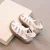 Sandalias Romanas de Princesa para Niñas Verano Nuevas Sandalias Cerradas para Niños Moda Suela Suave Sandalias Individuales Casuales para Niñas Pequeñas
