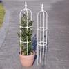 Amazon Supply Jardinería Simple Verde Planta Forma de U 11mm Planta Trepadora Combinación de Rejilla Blanco Soporte para Flores Trepadoras