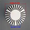 Luminária LED COB Instrumento Sólida Redonda Girassol Dissipador de Calor Liga de Alumínio Extrudido Perfil de Alumínio Almofada Térmica