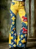 Pantalones de Campana Estilo Nuevo para Mujer, Pantalones Largos de Mezclilla Sintética, Punk Retro, Comercio Exterior, Ropa de Mujer Amazon, Venta Caliente en Sitio Independiente
