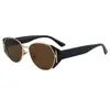 Gafas de Sol Retro Estilo Old Money Ojo de Gato para Mujer 2026 Nuevas Gafas de Sol de Marco Pequeño de Alta Gama Color Carey para Caras Cuadradas y Redondas