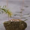 Brincos coreanos brilhantes S925 prata de lei pérola natural ágata verde cor granada brincos tesouro corrente atacado ao vivo