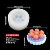 Molde de silicona para velas perfumadas de frambuesa y fresa, tamaño de pizca, molde de yeso, gelatina, pastel pequeño, molinillo de silicona