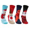 Meias Transfronteiriças Novo Produto Natal Papai Noel Alce Boneco de Neve Homem de Gengibre Padrão de Desenho Animado Meias de Cano Médio Festival