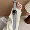 Aplicable a Correa de Reloj Magnética con Cierre de Hebilla Patrón Caballo Loco para Apple iWatch S1011 Cubierta de Cuero de Silicona 20/2