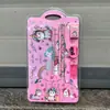Novo Estojo Lápis 8030 Caneta Conjunto de Papelaria Stitch Kuromi Papelaria Presente de Dia das Crianças Caixa de Presente para o Início das Aulas
