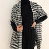 Bufanda de pata de gallo para mujer 2025 Otoño e Invierno Nueva Moda Versátil Chal Cálido Calentador de Cuello Estudiante Bufanda de Faux Cachemira