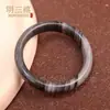 Venta al por mayor Jade Natural Hetian de Xinjiang Material de Semilla de Repuesto Estilo Antiguo Concepto Artístico Blanco y Negro Pulsera de Jade Tinta Blanco y Negro Jade Carbonatado