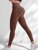 La Combinación Más Vendida de Amazon de Pantalones de Yoga Sin Costuras para Mujer, Lavado a la Arena, Secado Rápido, Levanta Glúteos, Ajustados, con Letras, Pantalones Deportivos para Fitness