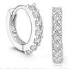 Brincos de Prata Esterlina para Mulheres 2025 Novos Tendência High-End Argolas com Incrustações de Diamante, Tarraxas de Luxo Leve, Joias de Orelha Circulares