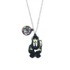 Drama Americano Periférico Miércoles Negro Llavero Familia Addams Gótico Lolita W Collar Pendientes Joyería Mayoreo