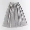 Falda de Punto 2026 Primavera y Otoño Hilo Fino de 68 Hilos 100% Cachemira Falda Casual Holgada Elástica Falda de Paraguas Línea A