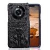 Adequado para capa de celular real me 10 10s couro de vaca caveira de crocodilo meio pacote Realme 10Pro + capa protetora de couro