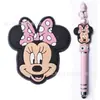 Funda de Pluma de PVC Mickey y Minnie Cuerda para Bolígrafo Cuentas de Plástico Cuentas de Doble Cara de PVC Bolígrafo de Punta Redonda para DIY Cuentas Decorativas Amazon