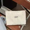 Bolsa de maquillaje portátil bordada con estrella plateada, moderna y elegante, gran capacidad, perfecta para viajes y viajes de negocios, neceser simple