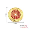 Pingente de Dinheiro Fantasma de Montanha de Latão Wen Xing Gao Zhao Flor Tabu Ziwei Moeda de Cobre Wenchang Jun Pingente de Artesanato de Moeda Estilo Popular