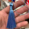 Borla grande borla de poliéster borla marcapáginas borla colgante para ropa accesorios borla pendientes joyería cortinas borla de 8 cm