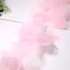 Flor Estéreo Gradiente de Organza de 14cm Renda DIY Bolo Roupa Sapatos e Chapéus Pétalas Decorativas Acessórios
