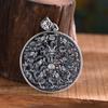 Colgante de plata pura s999 con forma de nueve dragones jugando con cuentas para hombre, collar de grifo de plata esterlina, joyería de dragón auspicioso retro dominante, regalo de moda