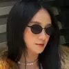 Nuevas Gafas de Sol Metálicas Estilo Hong Kong Ovaladas de Moda Retro Gafas de Sol para Hombres y Mujeres Protector Solar Gafas de Sol para Exteriores Gafas de Sol de Red Transfronteriza