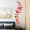 Pegatina de Pared Espejo Acrílico Mariposa de Fábrica Decoración Creativa de Dibujos Animados para Habitación Infantil, Escuela, Sala de Estar, Fondo de TV