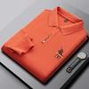 Camisa Polo de Manga Larga Vandetu Otoño e Invierno para Hombre Cuello Solapa Talla Grande Top Para Hombres de Edad Media y Jóvenes Bordado Casual Holgado Ropa para Hombre