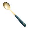 Cuchara de sopa doméstica, tenedor de acero inoxidable, mango largo, cuchara de postre para adultos, tenedor occidental, cuchara creativa, tenedor