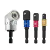 Varilla Adaptadora para Destornillador Eléctrico con Vástago Hexagonal de 1/4", Cabeza Cuadrada de 1/2", Juego de Adaptadores de Esquina con Socket de 3/8", Colorido
