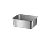 Caja crujiente de acero inoxidable con tapa, sellada de grado alimenticio, para preparación de verduras, caja de picnic, caja cuadrada para almacenamiento en refrigerador, caja para frutas