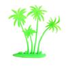 7.5cm Material Suave Modelo de Palmera de Coco Artificial Árbol de Plástico Paisaje Micro DIY Planta Psicología de Plantas Árbol para Mesa de Arena Adorno