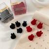 Amor de Terciopelo Pequeño Agarre Accesorios para el Cabello Pequeño Flequillo Horquilla Lateral Mini Pinza Pequeña Tocado para Mujer Horquilla Agarre para el Cabello