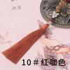 Estilo Antigo 12cm Borboleta Pingente de Leque com Borla Estilo Chinês Marcador de Página Enfeite Pendurado Pequena Borla Atacado