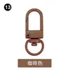 Pintura de color hebilla de puerta dorada hebilla de puerta en forma de U llavero giratorio accesorios de joyería diy hebilla colgante hebilla de puerta pequeña perro