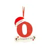 Decoraciones Navideñas Creativas Transfronterizas para Sombreros Navideños con Letras en Inglés, Adornos para Árbol de Navidad, Acrílico En Stock 26 Letras