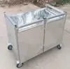 Puesto Móvil Plegable de Mercado Nocturno Carrito Famoso en Internet con Ruedas para Desmontar Puestos de Comida Callejera para Brochetas Fritas y Salchichas a la Parrilla