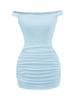 Puro Luxurioso Sexy Um Ombro Exposto Clavícula Sexy Vestido Justo ao Quadril Verão Novo Emagrecimento da Cintura Saia Plissada