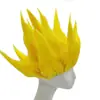 Peluca Cosplay Super Saiyan Dragon Ball Goku Gradiente de Llamas Tocado de Elfo Peluca Actuación Festiva
