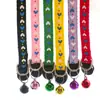 Colar de Sino para Gato Coleira de Cachorro Coleira para Animal de Estimação Colar Decorativo Fivela Oval Colar de Gato Acessórios de Tração