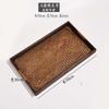 Bandeja de Madera Maciza y Bambú, Bandeja Larga para Frutas, Mesa de Centro para Sala de Estar, Juego de Té Japonés, Bandeja de Té, Club de Hotel, Estilo Tailandés Feng Shiai