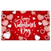 Banner Transfronterizo Nuevo Día de San Valentín Tela de Fondo Rojo Amor Decoración Festiva Tela Colgante Personalización de Banner de Amazon
