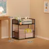 Estantería móvil para estudiantes junto al escritorio, estantería pequeña simple para niños, carrito de piso multicapa para snacks y juguetes para guardar mochilas escolares