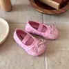 Zapatos Pequeños de Piel para Niñas Primavera y Otoño 2026 Bebé Suela Suave Moño Mocasines Zapatos de Princesa para Niños Zapatos de Princesa para Niños