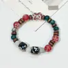 Pulsera de Cerámica Jingdezhen Nueva Pulsera de Cerámica China Joyería Estudiante Estilo Tíbet Cuerda Trenzada a Mano Puesto Regalo para Estudiante