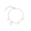 Pulseira Feminina Estrela e Lua Quente de Fábrica Estilo Coreano Chic Simples Estudante Menina Tendência Borla Presente de Aniversário Feminino