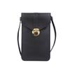 Nueva Bolsa para Teléfono Móvil con Cierre de Bloqueo para Mujer, Moderna y a la Moda, Billetera Vertical, Bolso de Hombro Cruzado Estilo Coreano para Mujer, Bolso Mini Pequeño para Mujer