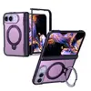 Funda para Apple iPhone Duo con Soporte Magnético Giratorio, Protección de Bordes y Cubierta Protectora Plegable de 18 Pliegues