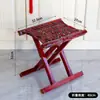 Taburete Plegable Portátil de Madera Maciza de Espino para Uso Doméstico Pequeño para Niños y Adultos, Silla de Exterior, Silla de Pesca, Taburete