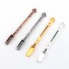 Pala Metálica Pequeña Multicolor de 80 mm Dorada, Plateada, Cobre, Hierro para Tabaco, Cucharita para Medicina, Frasco de Rapé, Cucharita para Tabaco, Cucharita Pequeña para Medicina para Colección y Conmemoración